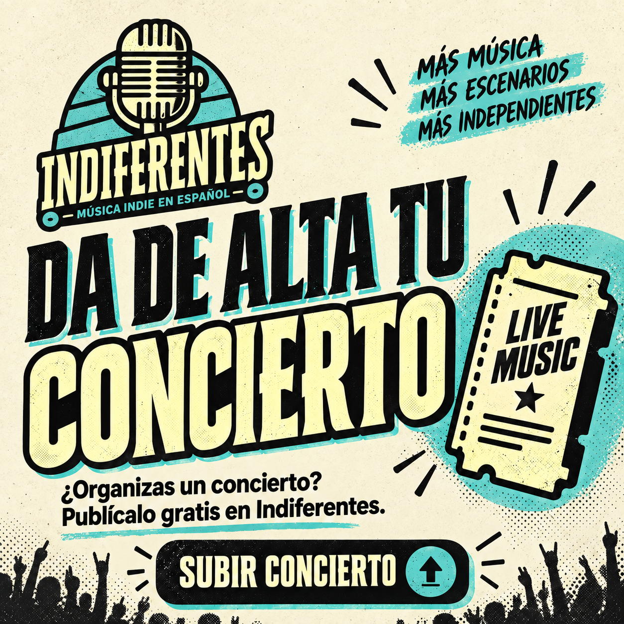 indiferentes conciertos